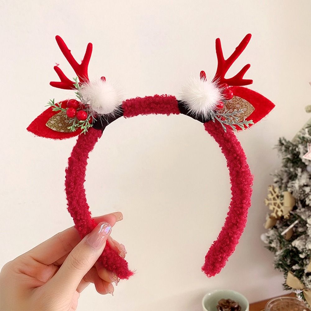 Reindeer Antlers Headband - Bonito decoração de natal bandana elfo