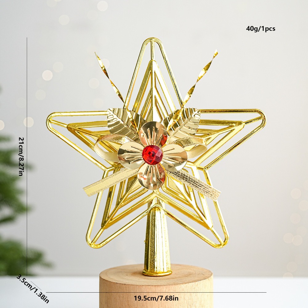 Star Tree Topper - Estrela de Plástico para Topo de
