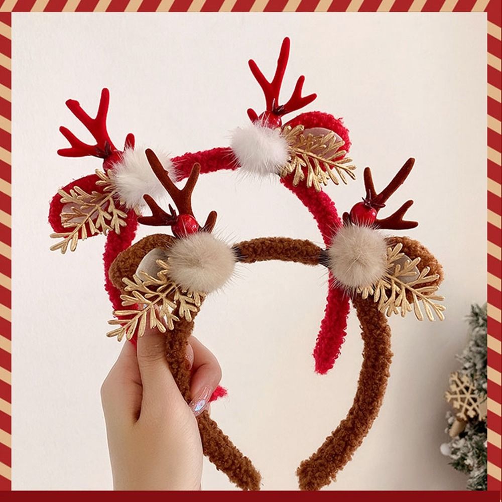 Bonito decoração de natal band - Reindeer Antlers Headband avaliação e preço