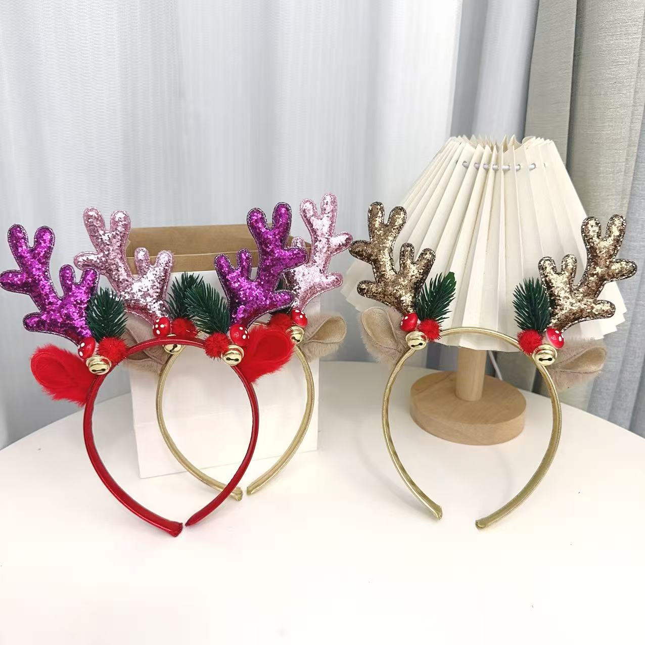 Faixas de Cabelo com Chifres d - Reindeer Antlers Headband avaliação e preço