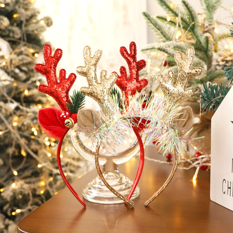 Faixas de Cabelo com Chifres d - Reindeer Antlers Headband avaliação e preço