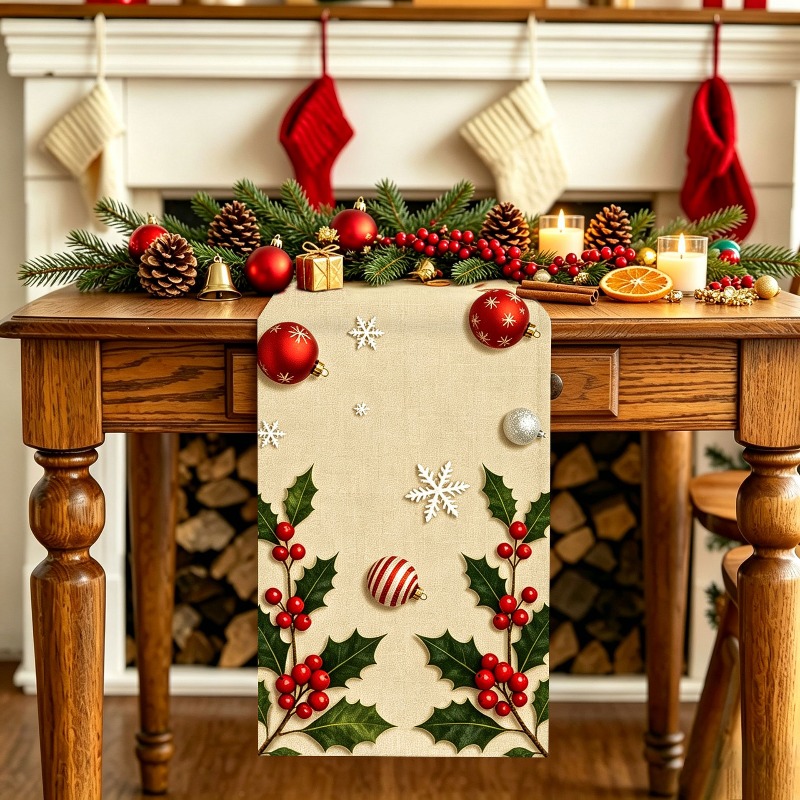Kit com 5 Peças: Caminho de Me - Christmas Table Runner avaliação e preço
