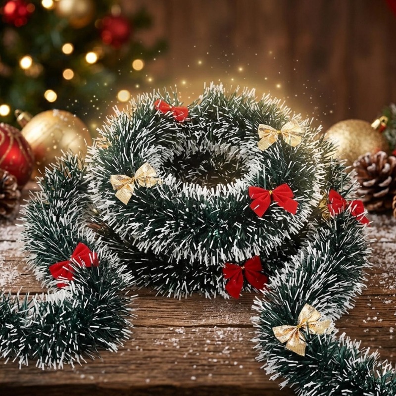 Guirlanda de Natal de 20/2m co - Tinsel Garland Decoration avaliação e preço