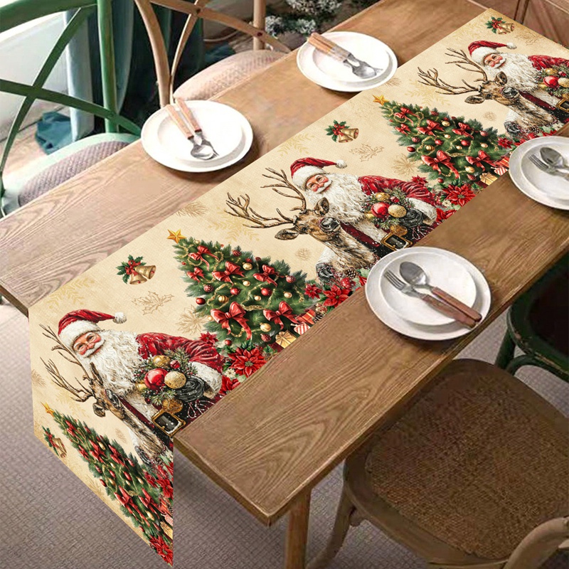Vintage natal corredor de mesa - Christmas Table Runner avaliação e preço