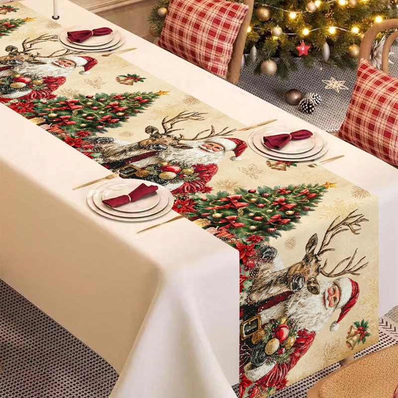 Vintage natal corredor de mesa - Christmas Table Runner avaliação e preço
